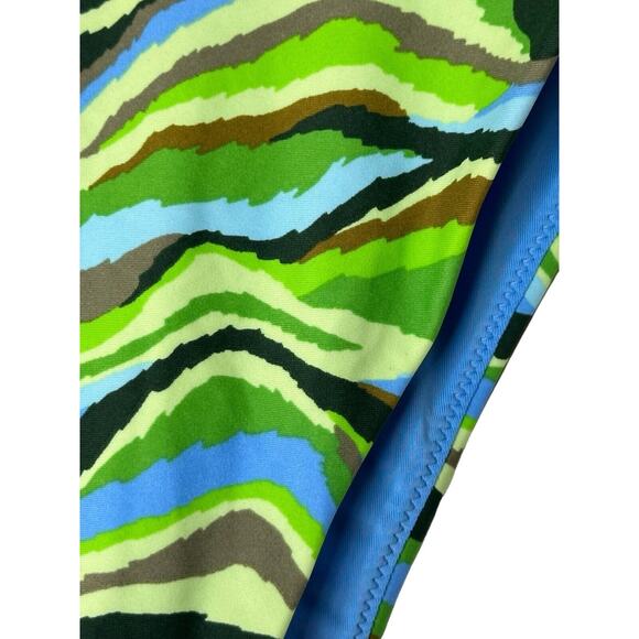 NWT Aerie Womens Swimsuit Bottoms Small Multi Tone‎ Abstract Bikini Bottom Camo - Picture 4 of 9